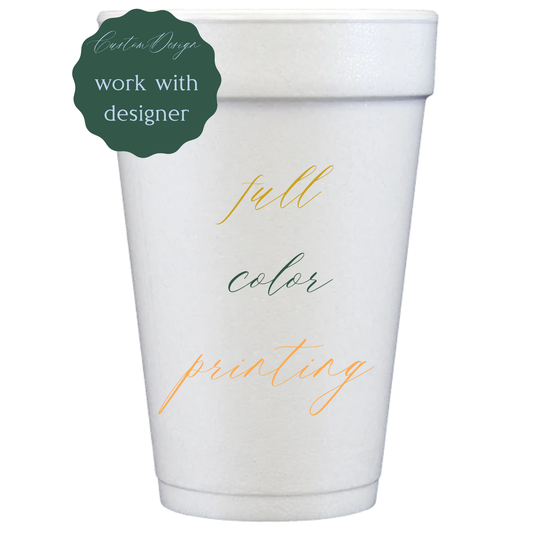 Custom Full Color Styrofoam Cups