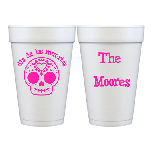 Dias de los Muertos Styrofoam Cups