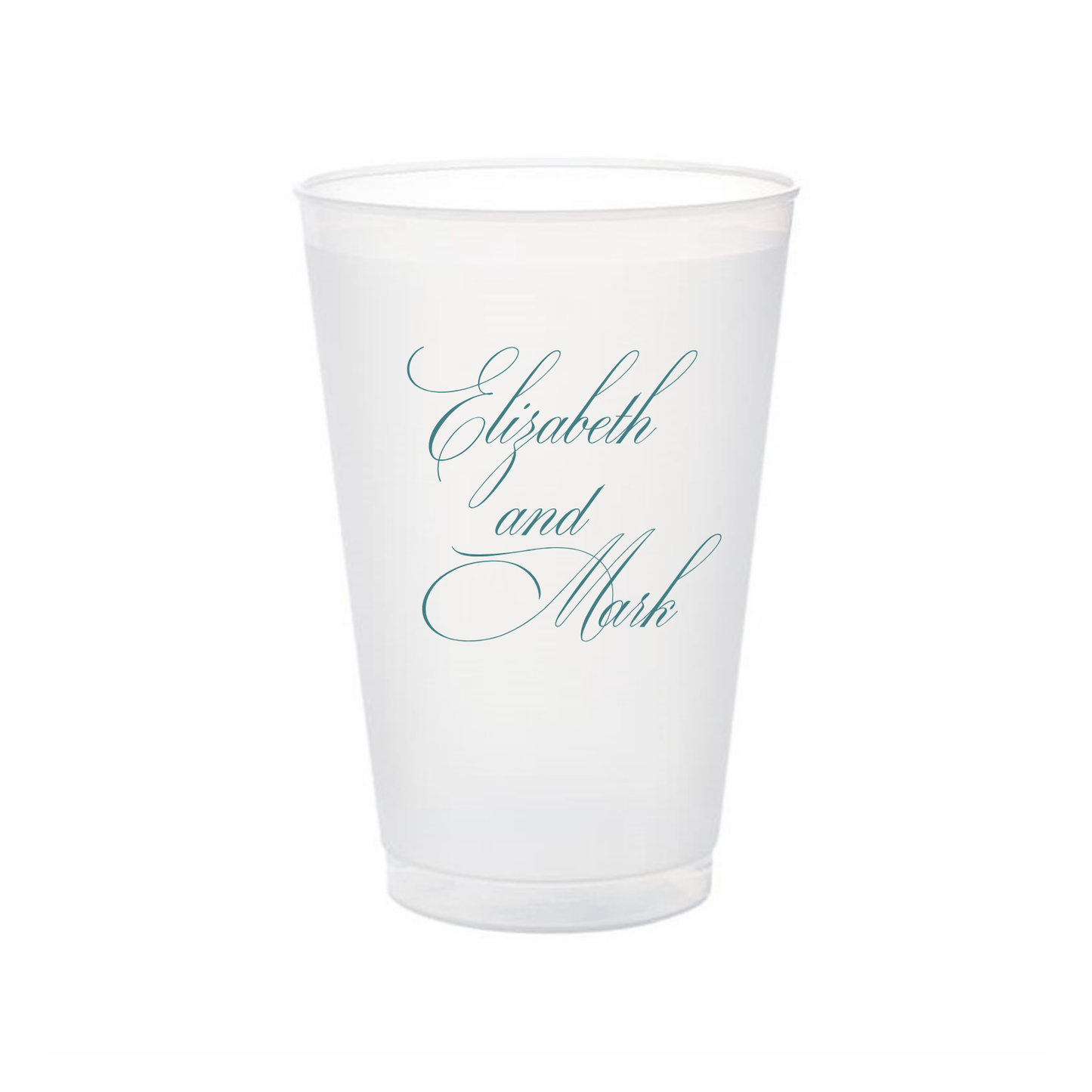 Monogram Wedding | Shatterproof Frosted Flex Cup