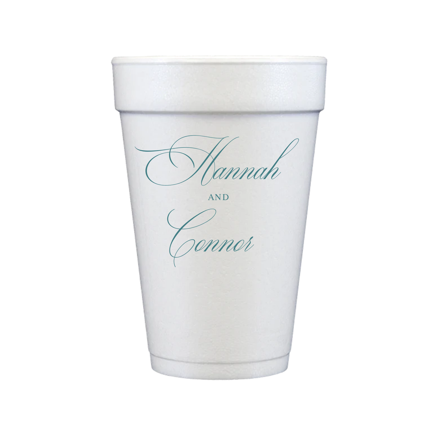Personalized Styrofoam Cups | Wedding