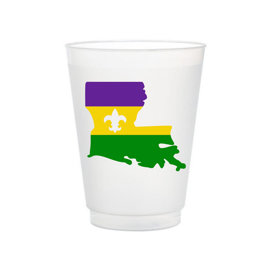 Mardi Gras Shatterproof Cup