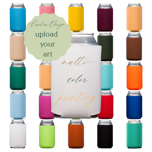 Custom Full Color Neoprene Can Coolers