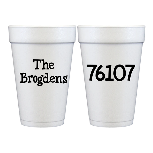 Fort Worth 76107 Styrofoam Cup