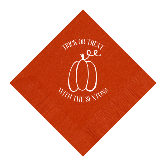 Custom Halloween Beverage Napkins