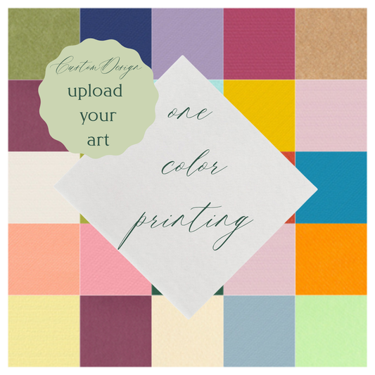 Custom Linen‑Like Cocktail Napkins – 1‑Color