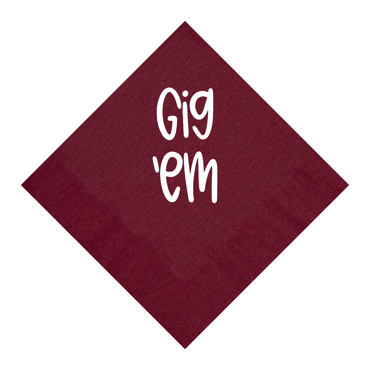 Texas A&M - Printed Beverage Napkins