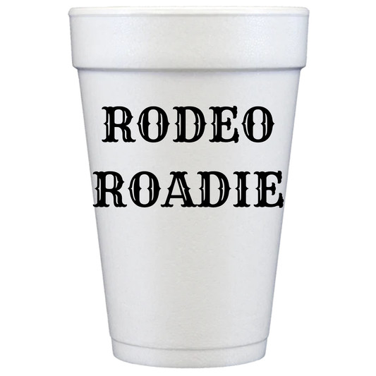 Rodeo Roadie Styrofoam Cups