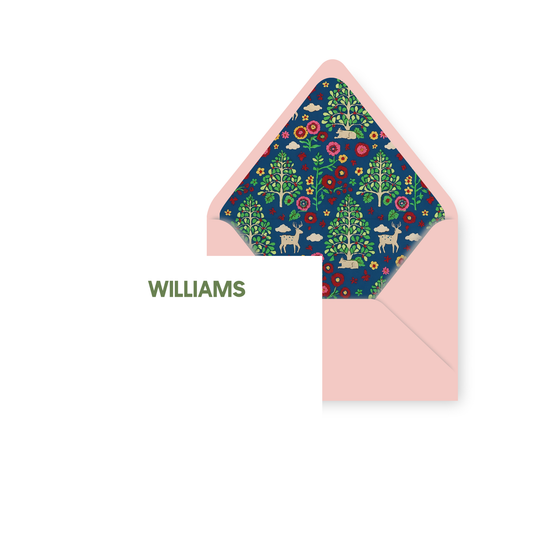 Blue Garden Personal Stationery