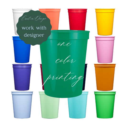 Custom Stadium Cups – 1 Color