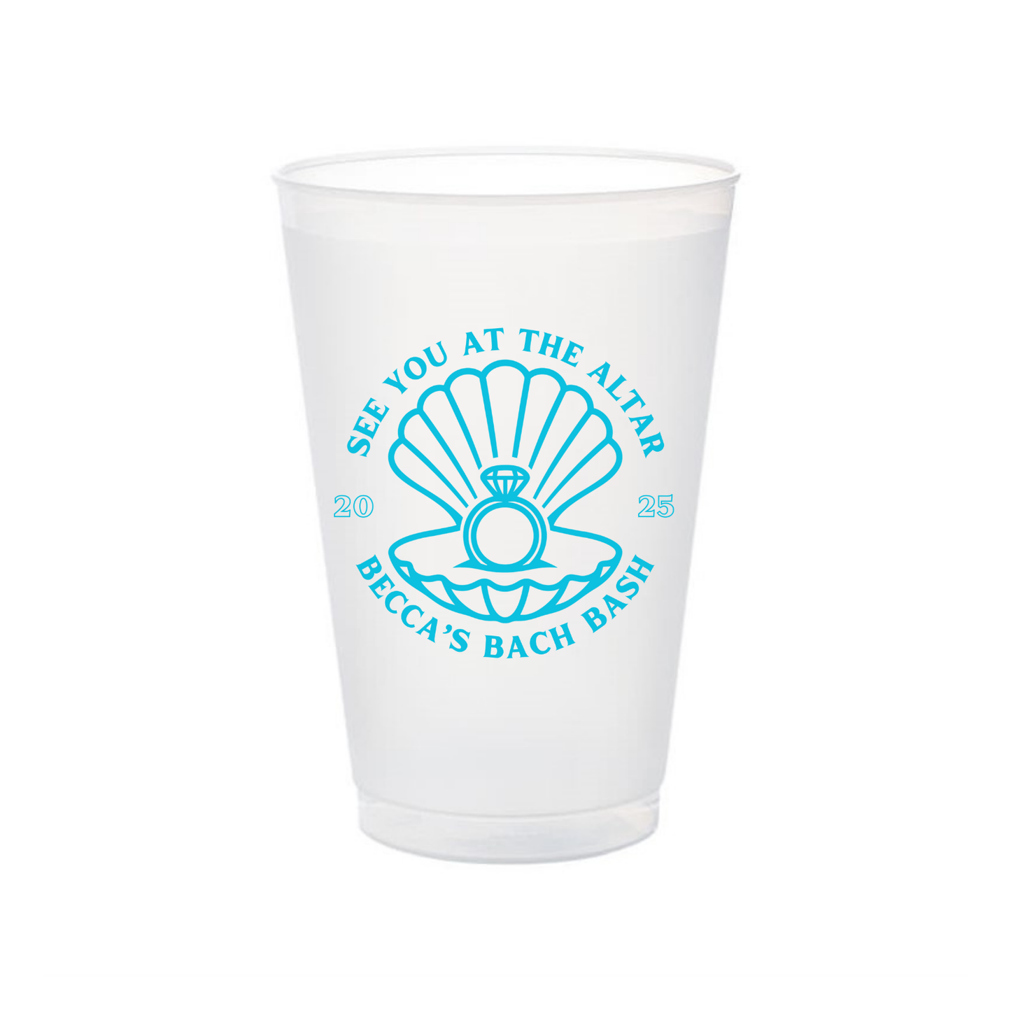 Beach Bach Shatterproof Frosted Flex Cups