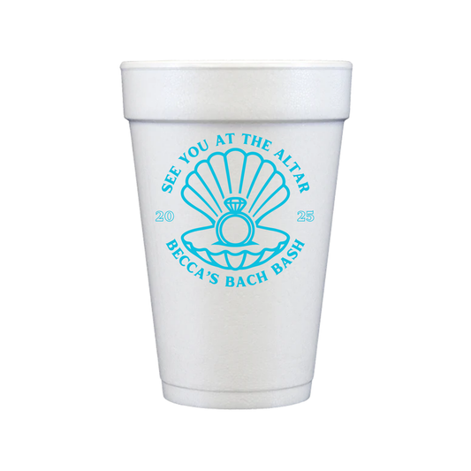 Beach Bach Styrofoam Cups