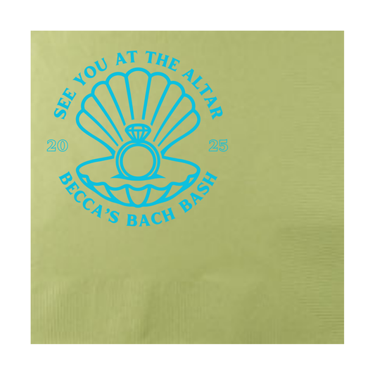 Beach Bach 3-ply Beverage Napkins