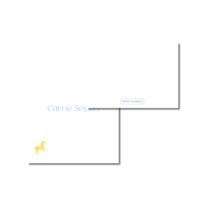 Zebra Personal Stationery