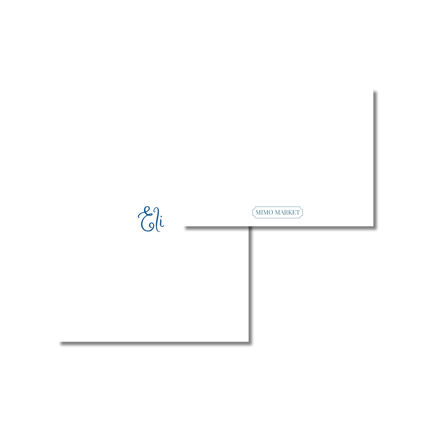 Blue Animals Personal Stationery