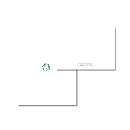 Blue Animals Personal Stationery