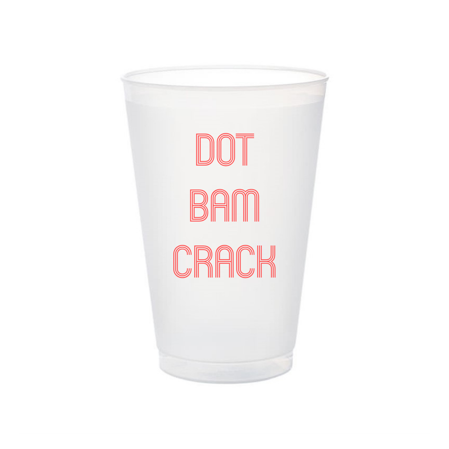 Mahjong Shatterproof Frosted Flex Cups