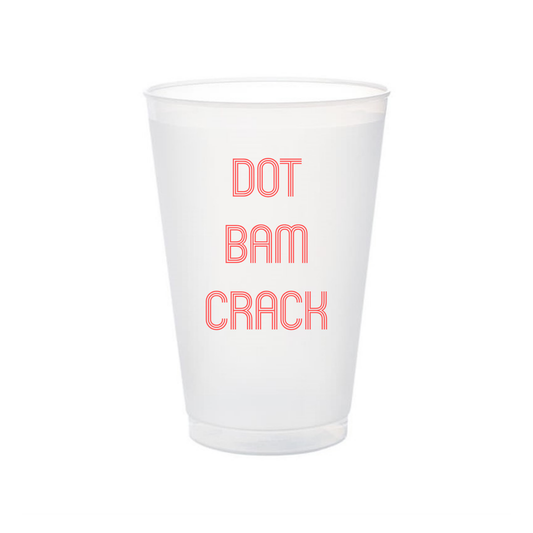 Mahjong Shatterproof Frosted Flex Cups