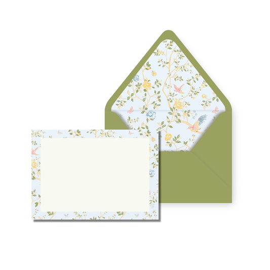 Chinoiserie Birds Personal Stationery