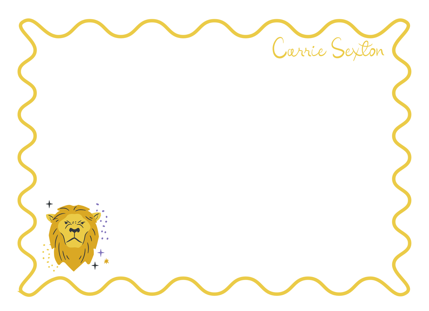 Zodiac Personal Stationery