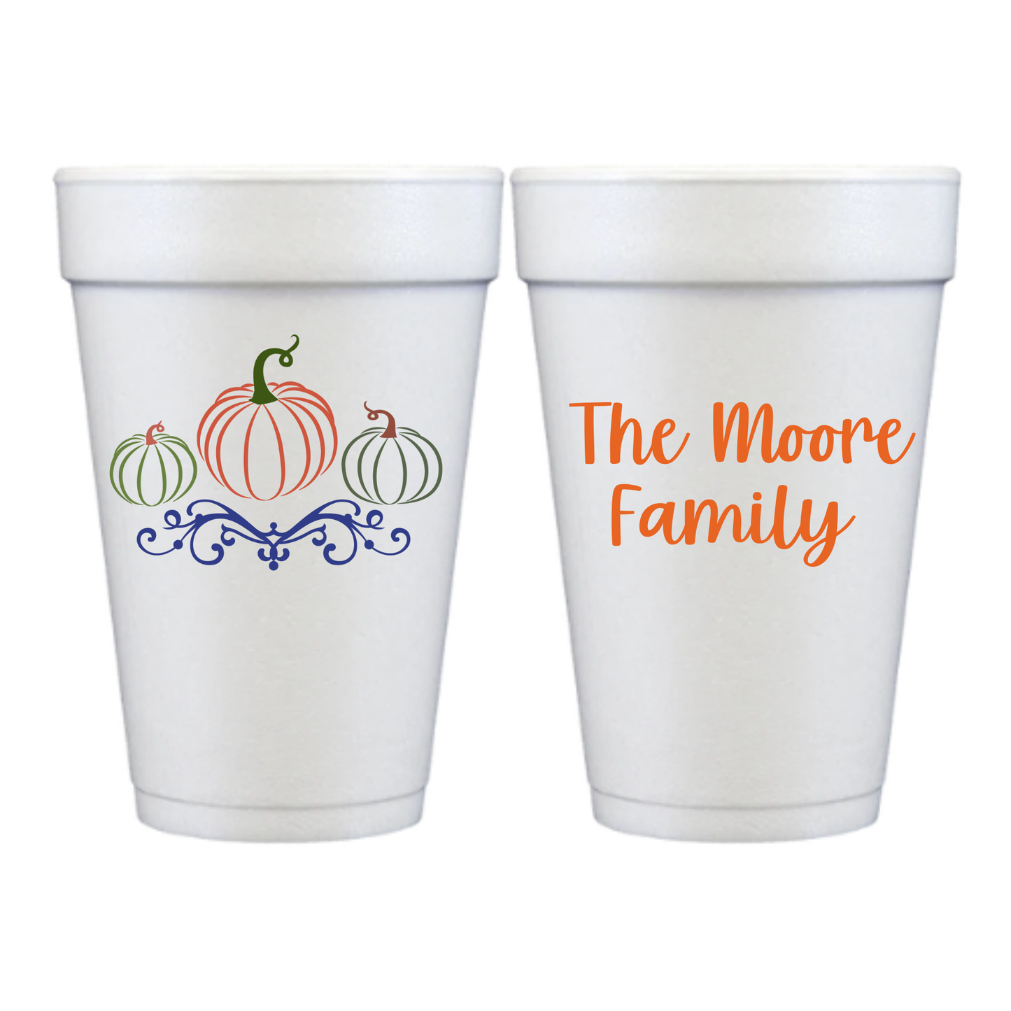 Thanksgiving Styrofoam Cups