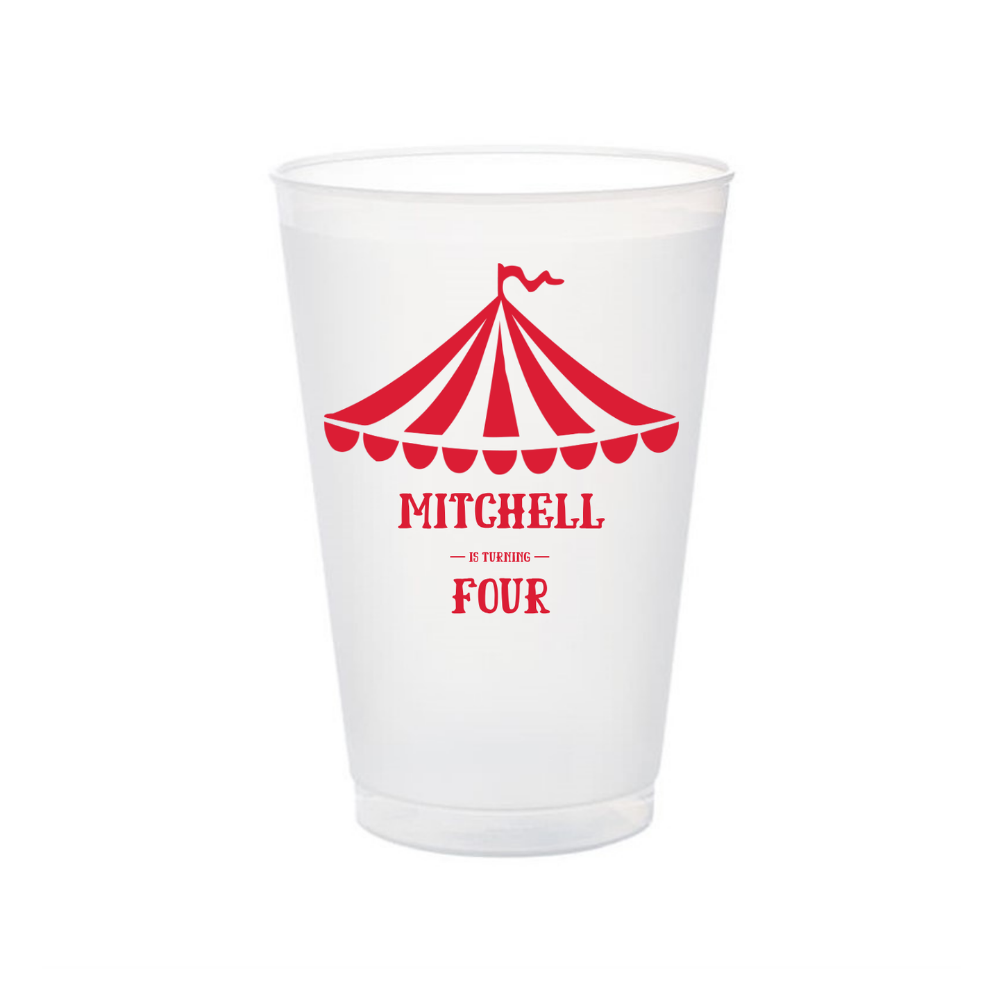 Circus Shatterproof Frosted Flex Cups