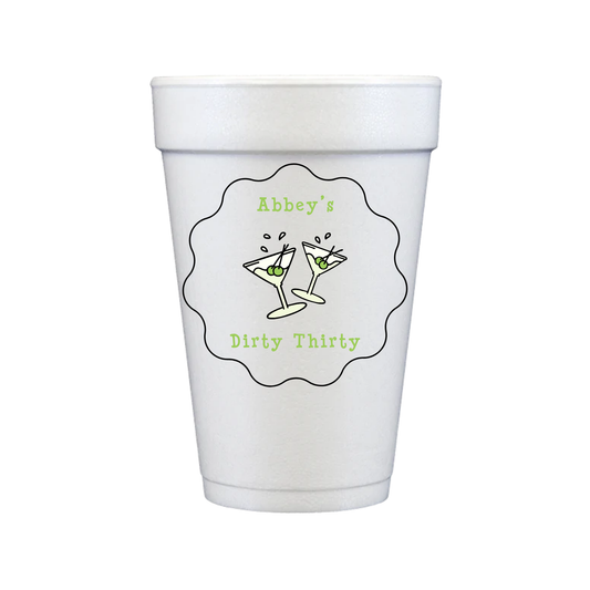 Dirty Martini Semi-Custom Cups