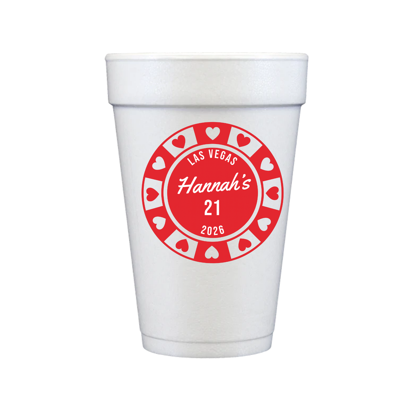 Poker Styrofoam Cups