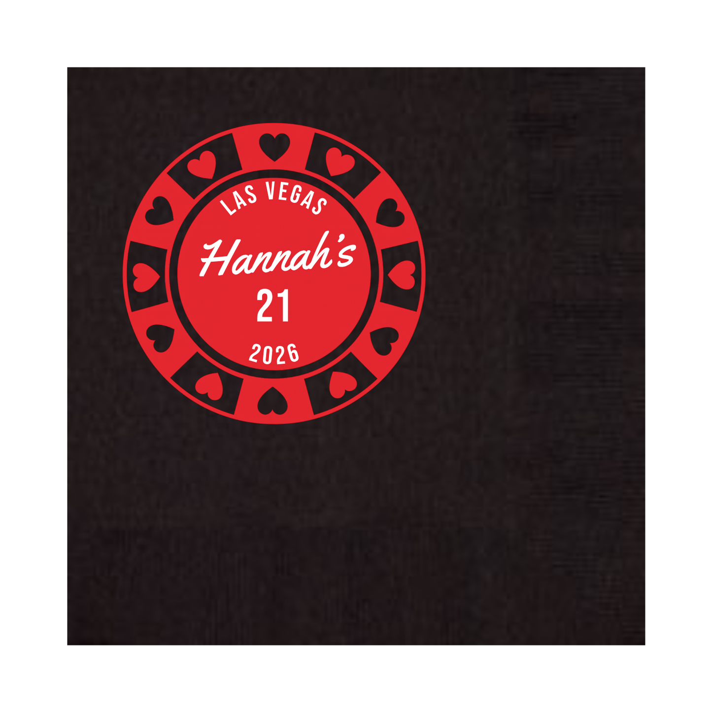 Poker 3-ply Beverage Napkins