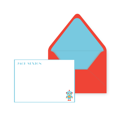 Robot Personal Stationery