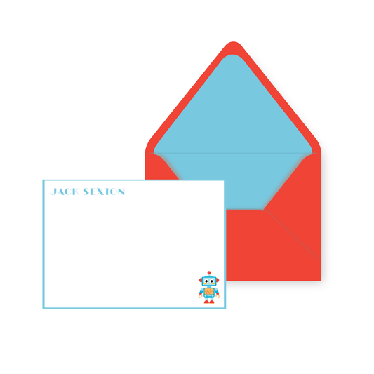 Robot Personal Stationery