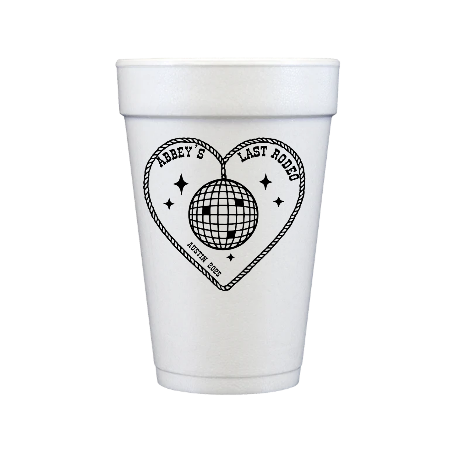 Disco Styrofoam Cups