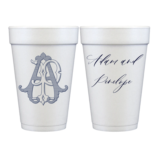 Personalized Styrofoam Cups – Wedding