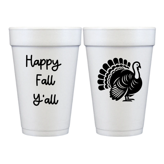 Thanksgiving Styrofoam Cups – Custom Printed 16 oz or 20 oz Party Cups for Fall Gatherings
