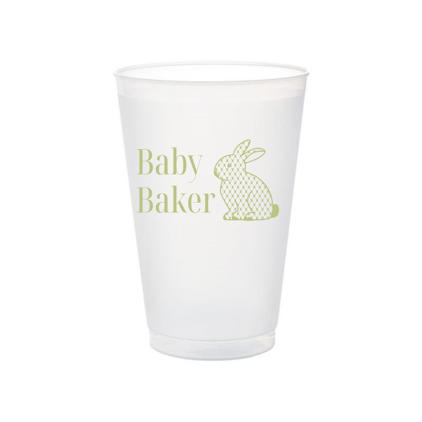 Bunny Shatterproof Frosted Flex Cups