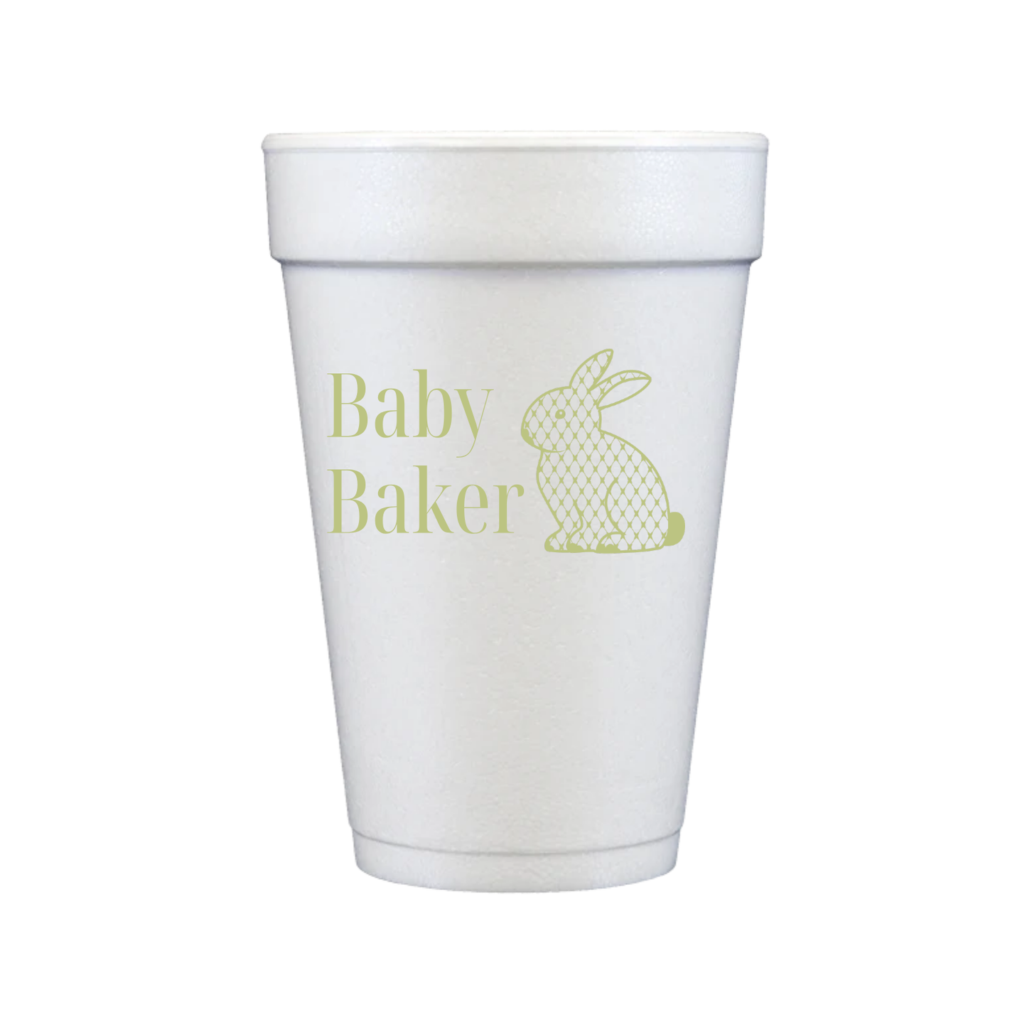 Bunny Styrofoam Cups