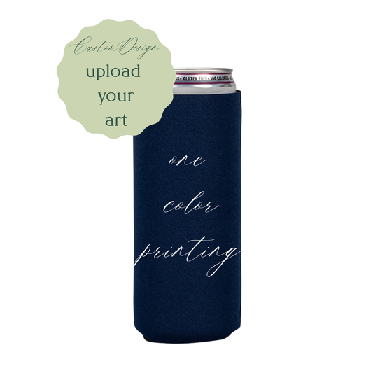 Custom Slim Neoprene Can Coolers – One‑Color