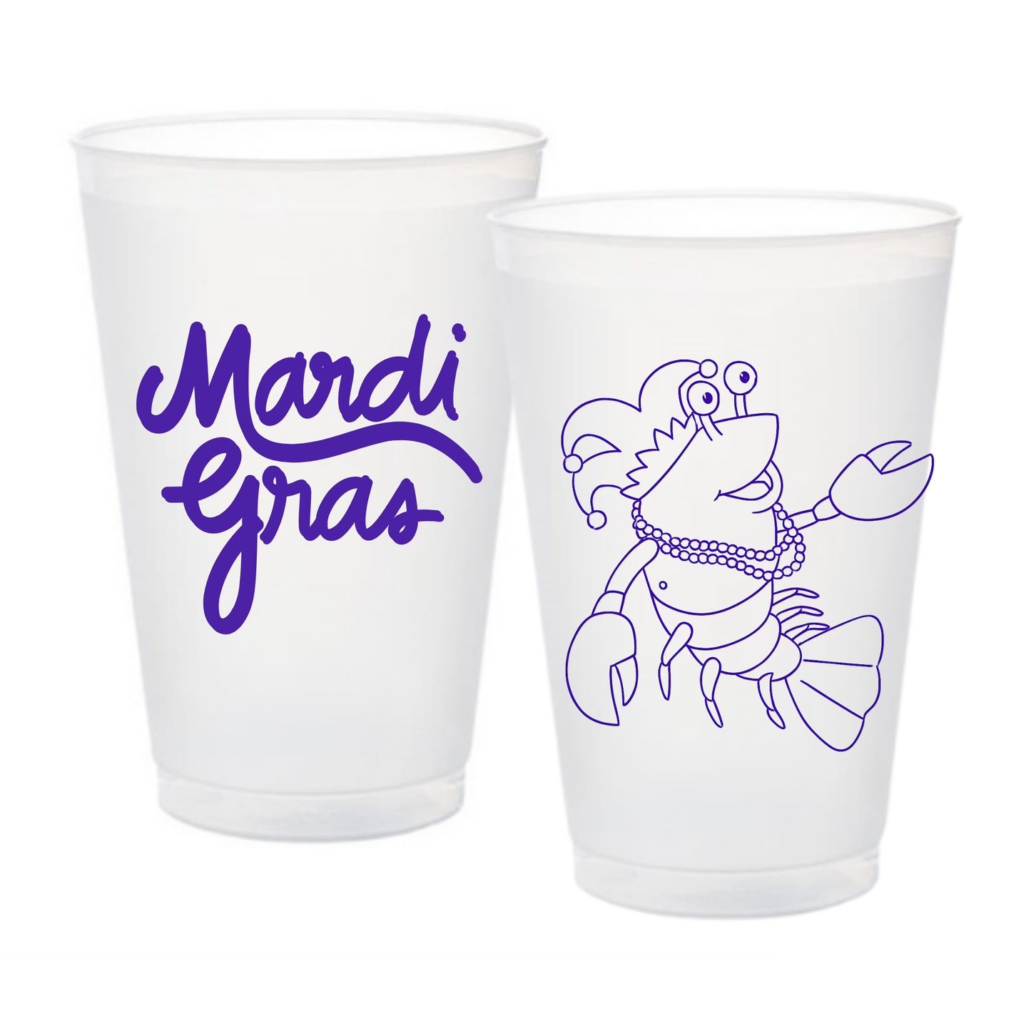 Mardi Gras Shatterproof Cup