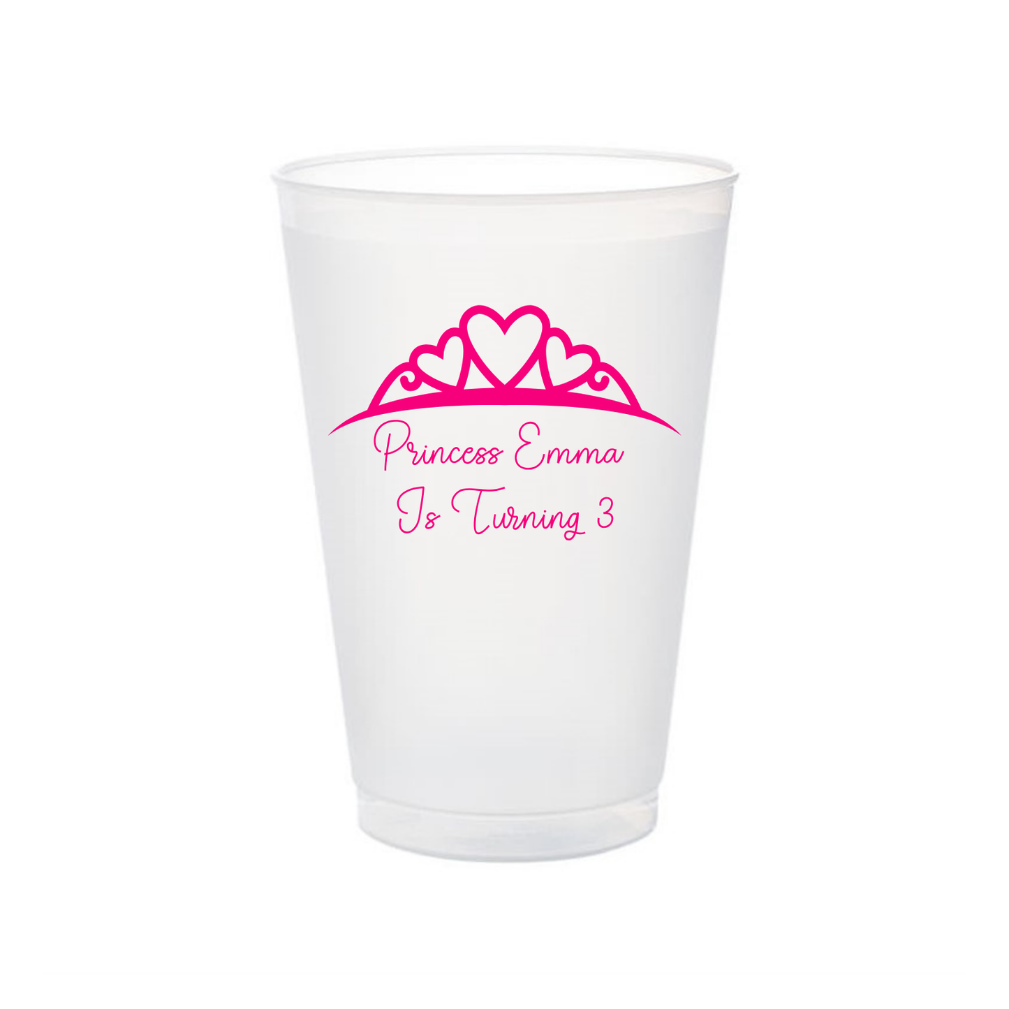 Princess Shatterproof Frosted Flex Cups
