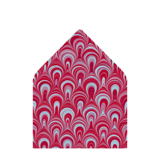 Wine Marble Holiday Envelope Liner