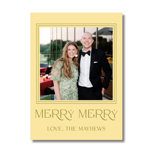 Merry Merry Holiday Card