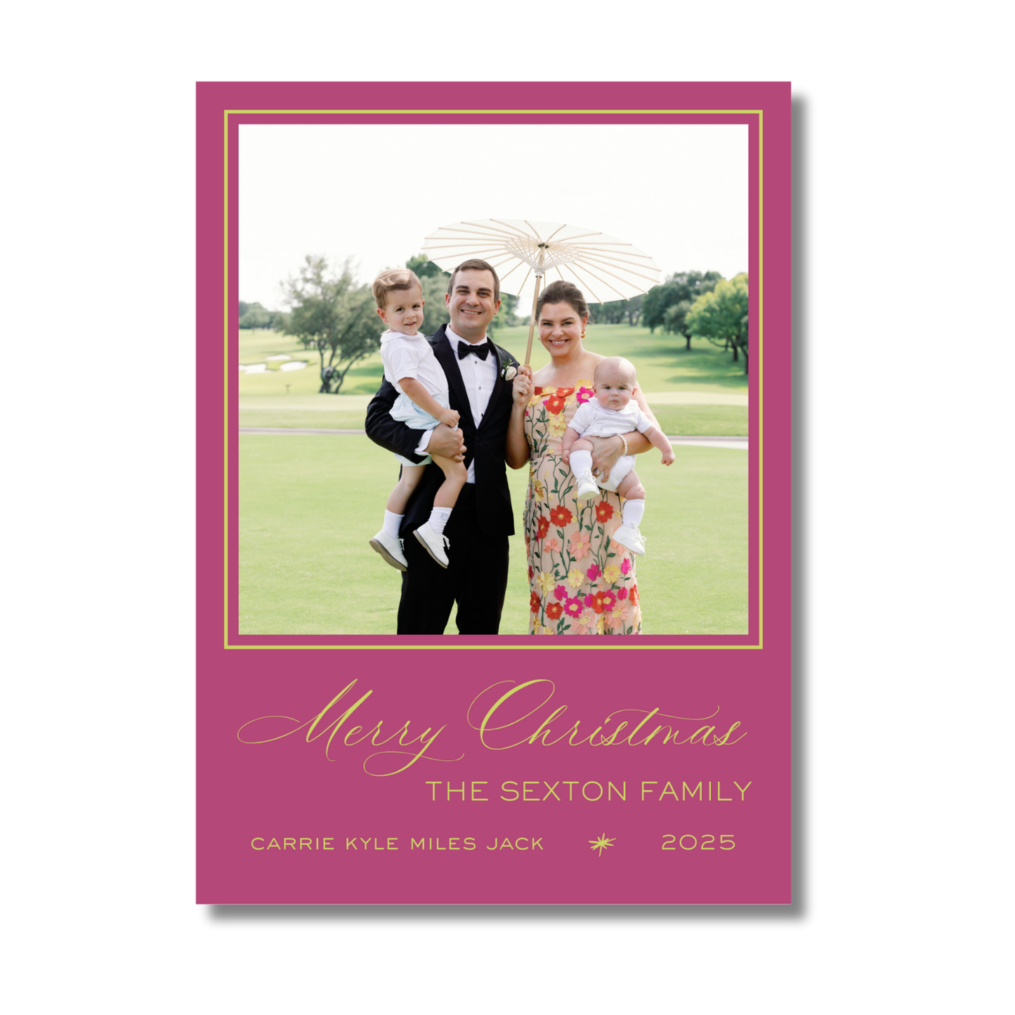 Classic Christmas Holiday Card