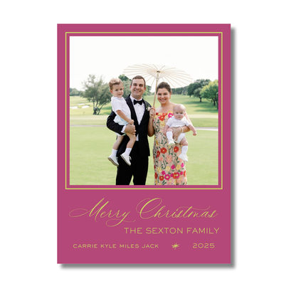 Classic Christmas Holiday Card