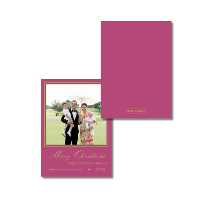 Classic Christmas Holiday Card