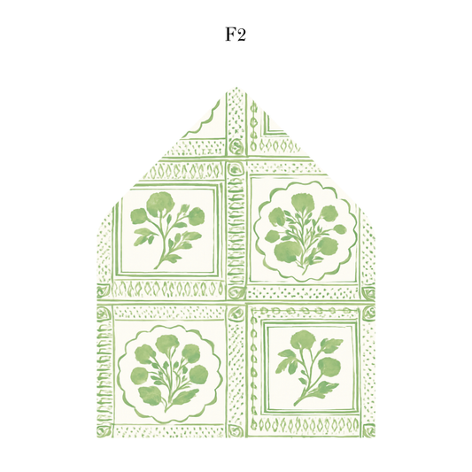 Green Garden Holiday Envelope Liner