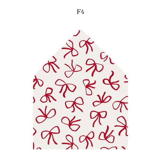 Bow Holiday Envelope Liner