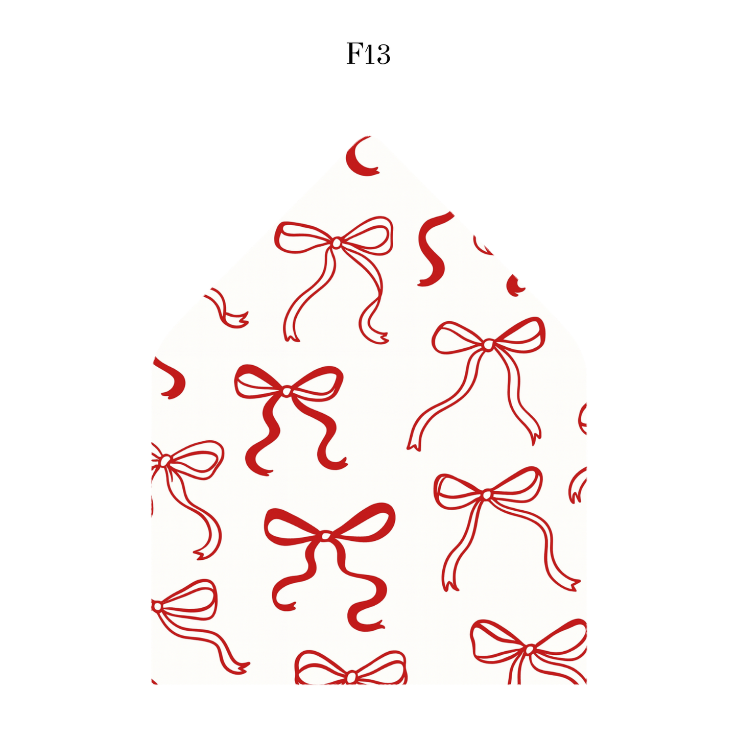 Frill Bow Holiday Envelope Liner