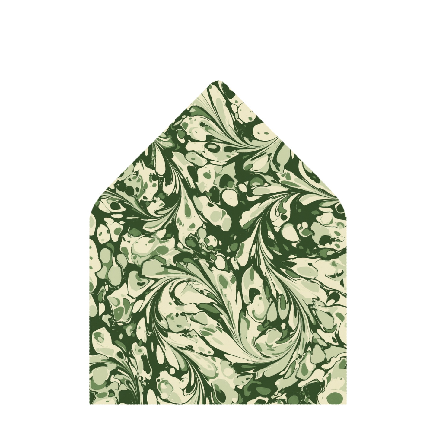 Green Marble Holiday Envelope Liner