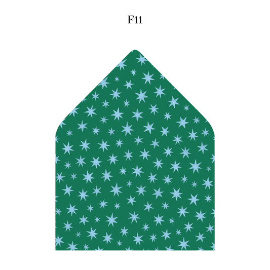 Stars Holiday Envelope Liner