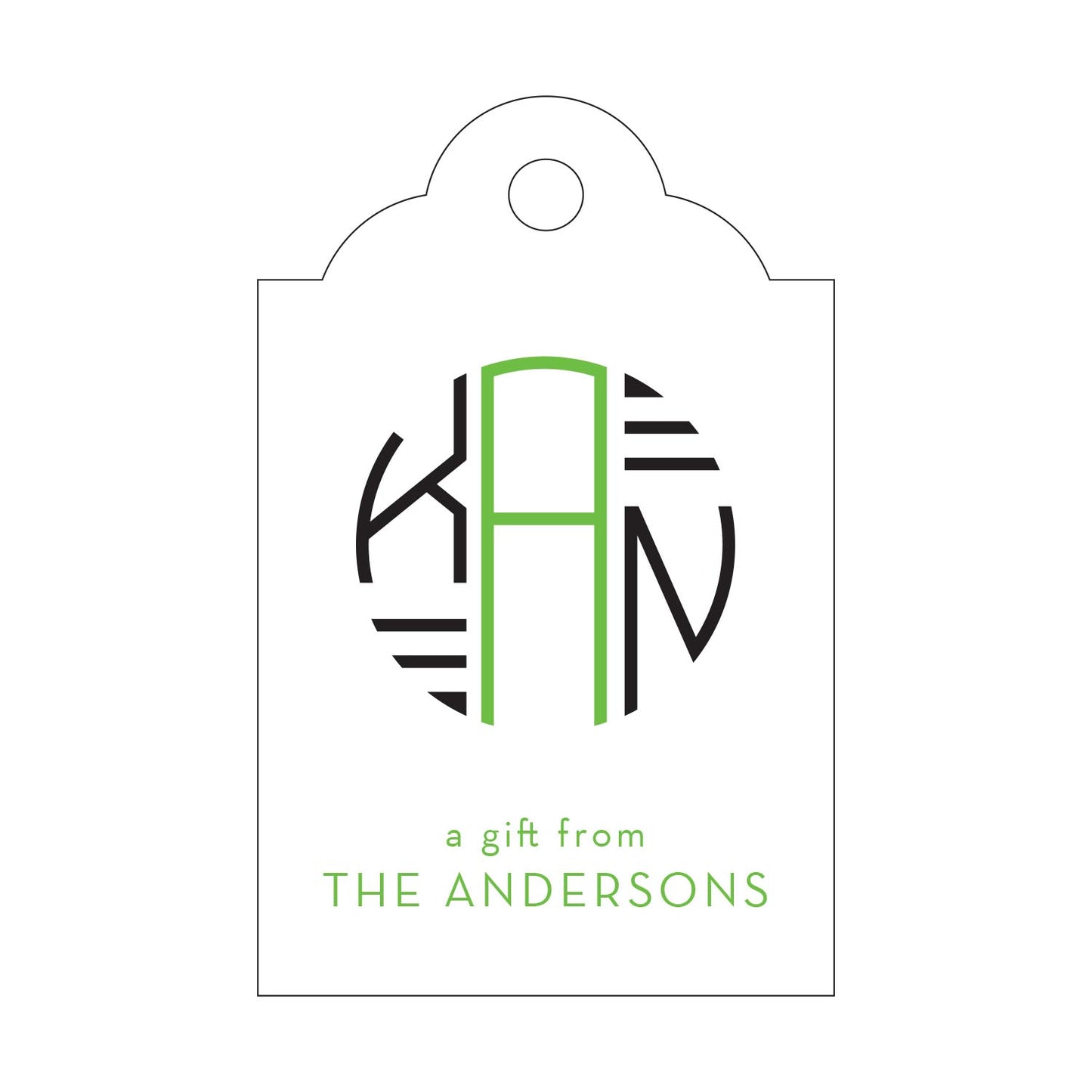 Personalized Gift Tag - T392