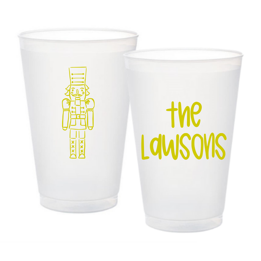 Custom Nutcracker Christmas Frosted Cup